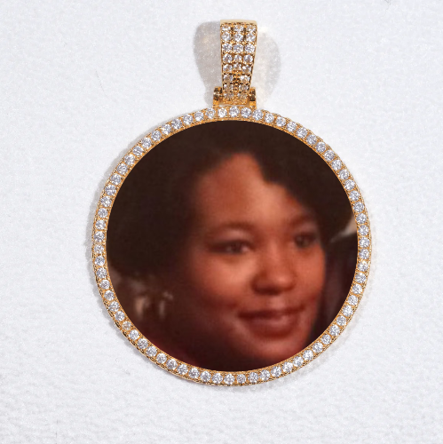 MEDIUM 3D CIRCLE CUSTOM PICTURE PENDANT