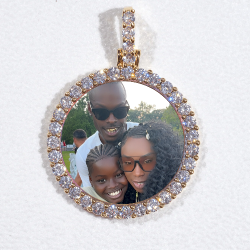 3D CIRCLE CUSTOM PICTURE PENDANT SMALL SIZE