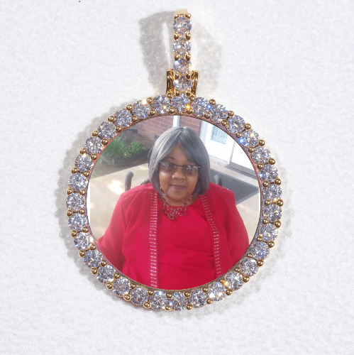 3D CIRCLE CUSTOM PICTURE PENDANT SMALL SIZE