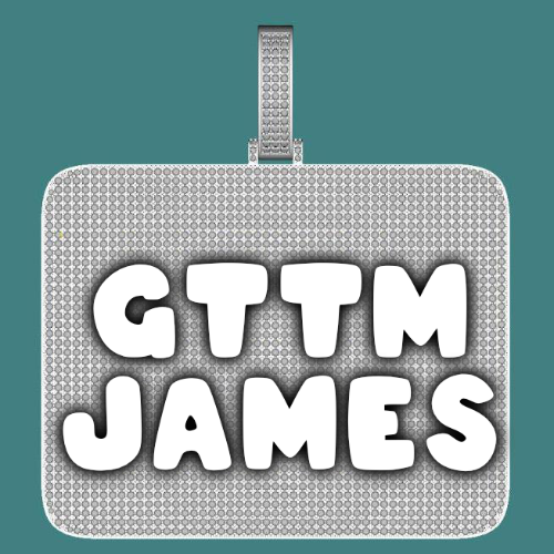 CUSTOM LETTER NECKLACE 3D BIG SQUARE