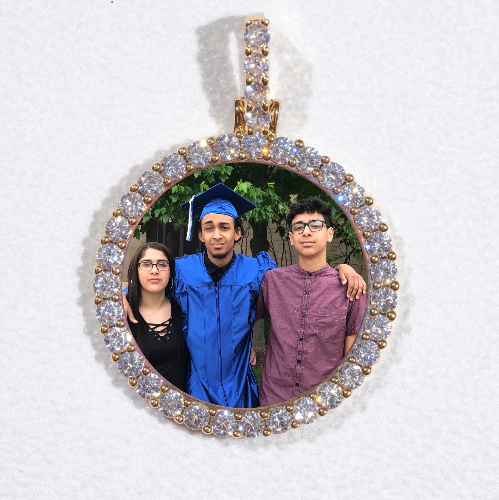 3D CIRCLE CUSTOM PICTURE PENDANT SMALL SIZE