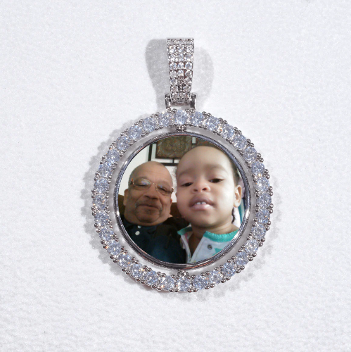 3D Spinning 2-Faced Custom Picture Pendant
