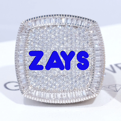 CUSTOM LETTER 3D ICED RING