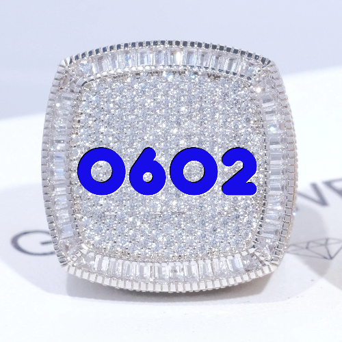 CUSTOM LETTER 3D ICED RING