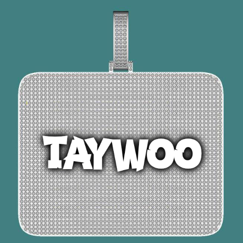 CUSTOM LETTER NECKLACE 3D BIG SQUARE