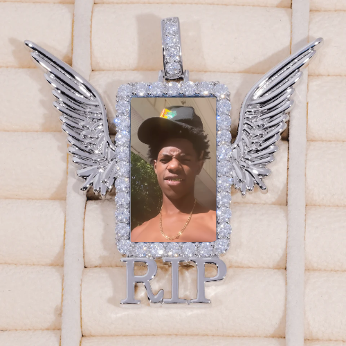 RIP WING 3D CUSTOM PICTURE PENDANT