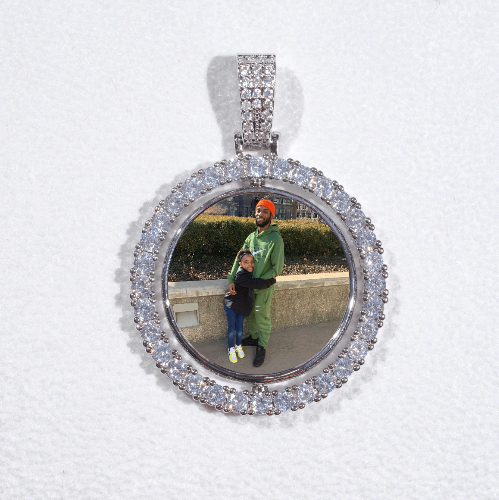 3D Spinning 2-Faced Custom Picture Pendant