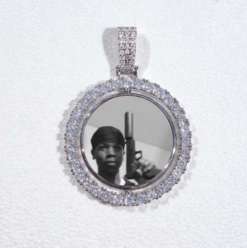 3D Spinning 2-Faced Custom Picture Pendant
