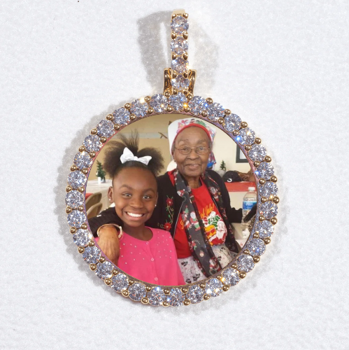 3D CIRCLE CUSTOM PICTURE PENDANT SMALL SIZE