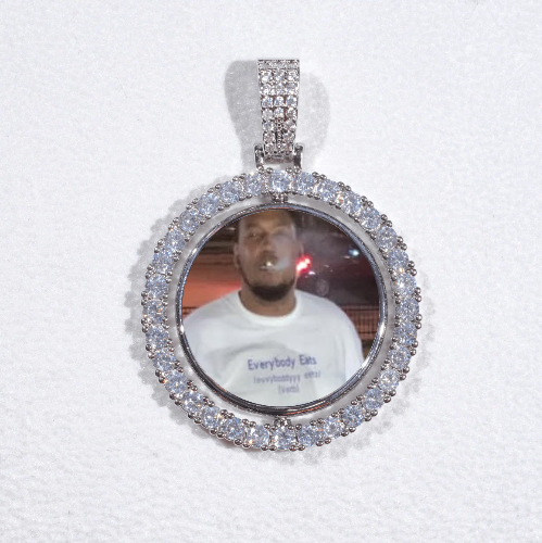 3D Spinning 2-Faced Custom Picture Pendant