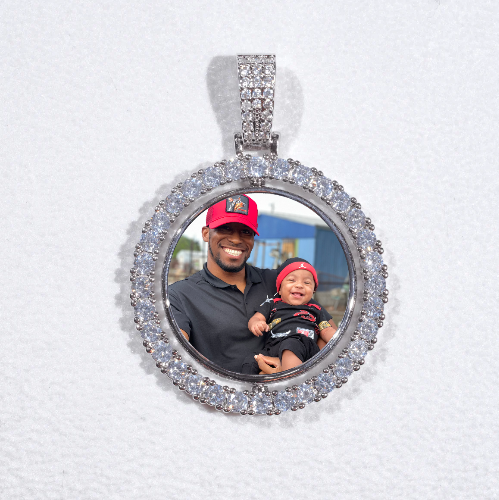 3D Spinning 2-Faced Custom Picture Pendant