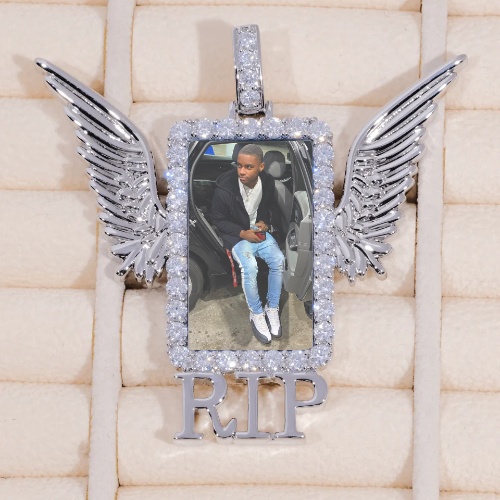 RIP WING 3D CUSTOM PICTURE PENDANT