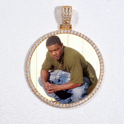 MEDIUM 3D CIRCLE CUSTOM PICTURE PENDANT