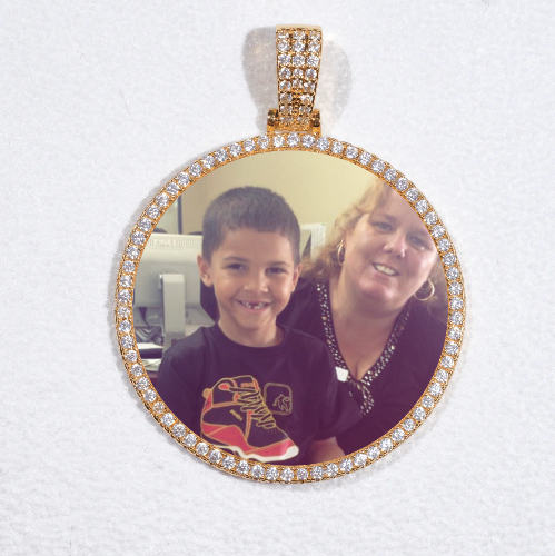 MEDIUM 3D CIRCLE CUSTOM PICTURE PENDANT