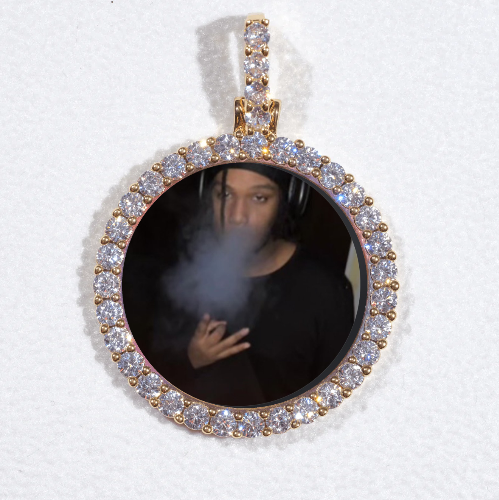 3D CIRCLE CUSTOM PICTURE PENDANT SMALL SIZE