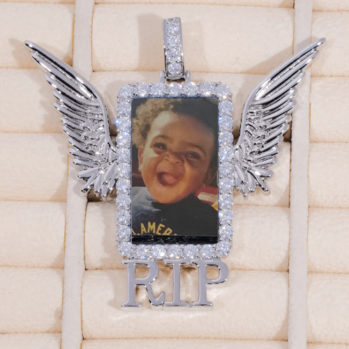 RIP WING 3D CUSTOM PICTURE PENDANT