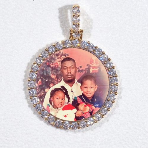 3D CIRCLE CUSTOM PICTURE PENDANT SMALL SIZE