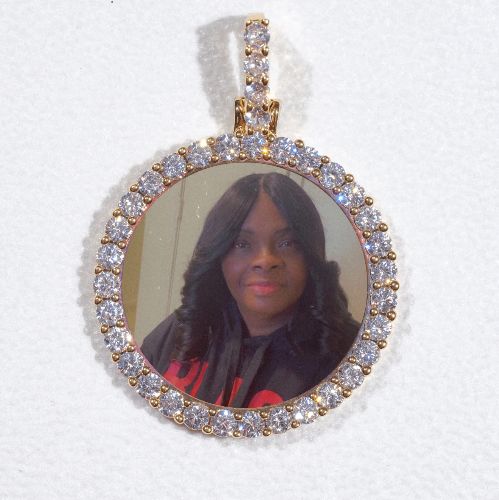 3D CIRCLE CUSTOM PICTURE PENDANT SMALL SIZE