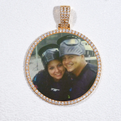 MEDIUM 3D CIRCLE CUSTOM PICTURE PENDANT
