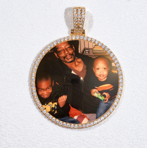 MEDIUM 3D CIRCLE CUSTOM PICTURE PENDANT