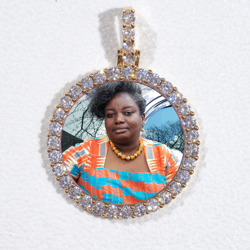 3D CIRCLE CUSTOM PICTURE PENDANT SMALL SIZE