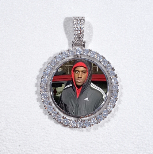3D Spinning 2-Faced Custom Picture Pendant