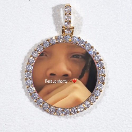 3D CIRCLE CUSTOM PICTURE PENDANT SMALL SIZE