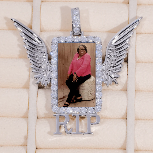 RIP WING 3D CUSTOM PICTURE PENDANT