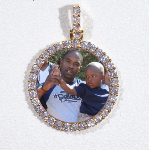 3D CIRCLE CUSTOM PICTURE PENDANT SMALL SIZE