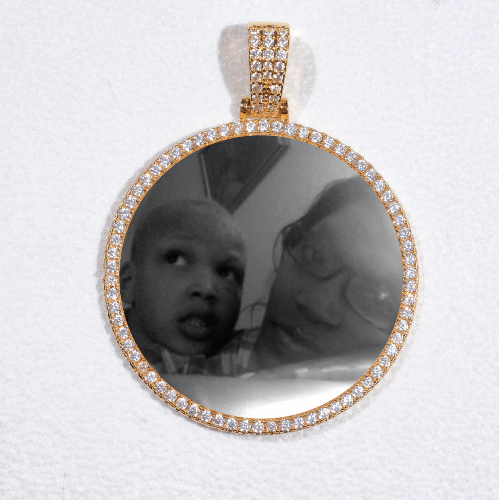 MEDIUM 3D CIRCLE CUSTOM PICTURE PENDANT