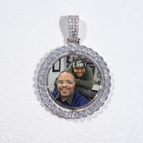 3D Spinning 2-Faced Custom Picture Pendant