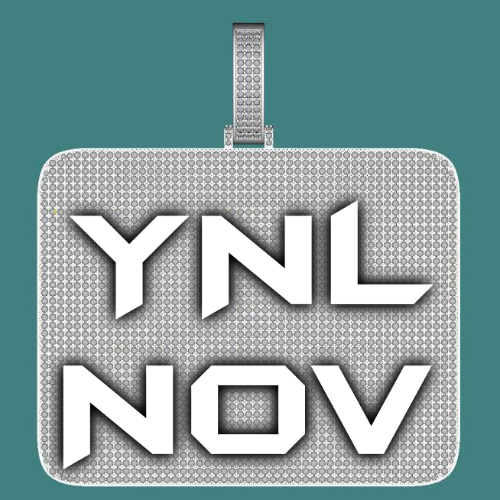 CUSTOM LETTER NECKLACE 3D BIG SQUARE