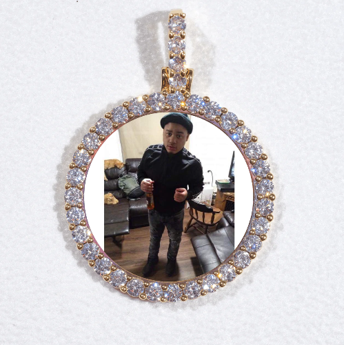 3D CIRCLE CUSTOM PICTURE PENDANT SMALL SIZE