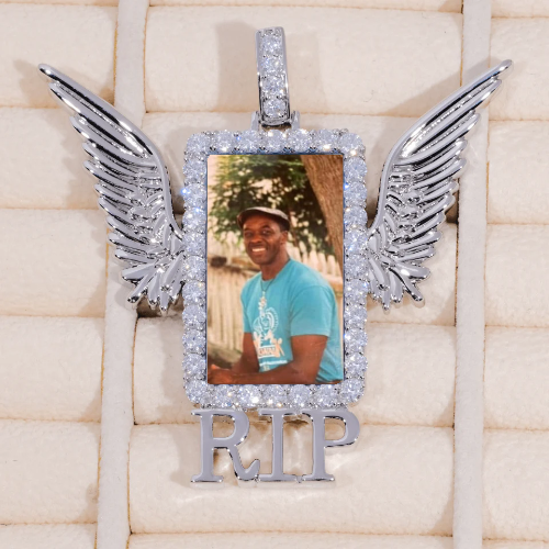 RIP WING 3D CUSTOM PICTURE PENDANT