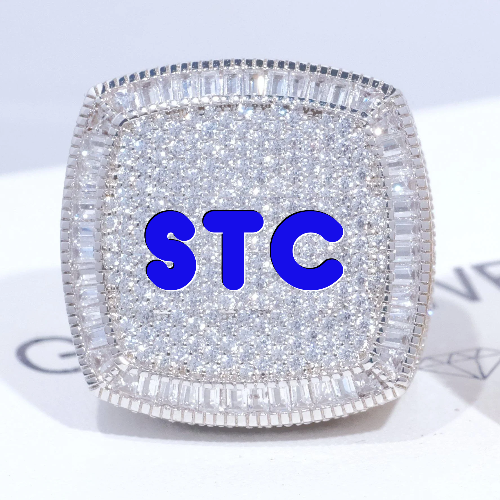CUSTOM LETTER 3D ICED RING