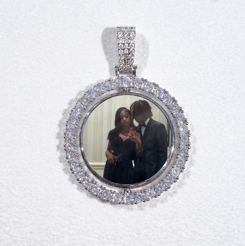 3D Spinning 2-Faced Custom Picture Pendant