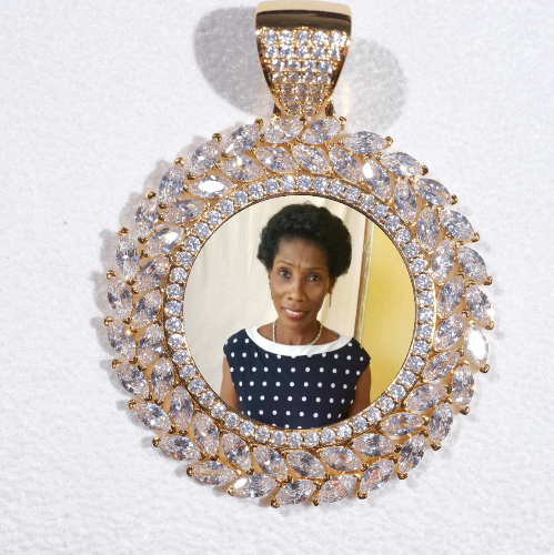 Large 3D Wheat Ear Custom Picture Pendant