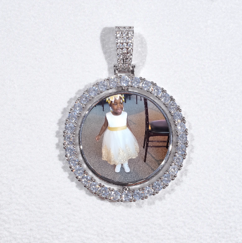 3D Spinning 2-Faced Custom Picture Pendant