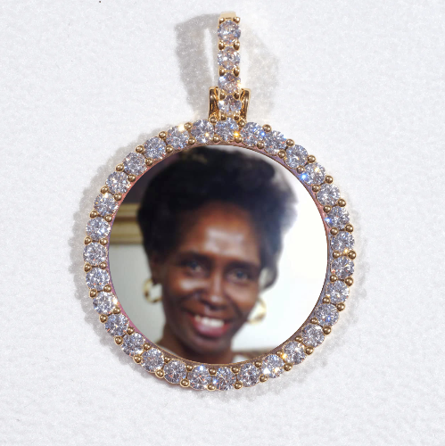 3D CIRCLE CUSTOM PICTURE PENDANT SMALL SIZE