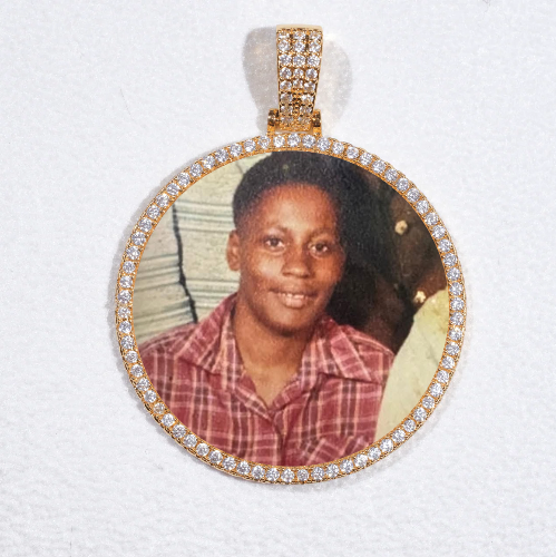 MEDIUM 3D CIRCLE CUSTOM PICTURE PENDANT