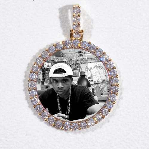 3D CIRCLE CUSTOM PICTURE PENDANT SMALL SIZE