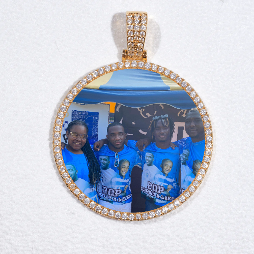 MEDIUM 3D CIRCLE CUSTOM PICTURE PENDANT
