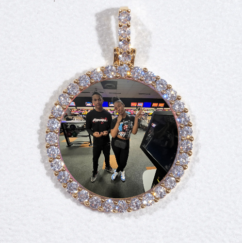 3D CIRCLE CUSTOM PICTURE PENDANT SMALL SIZE