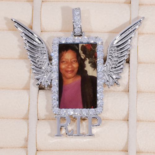 RIP WING 3D CUSTOM PICTURE PENDANT