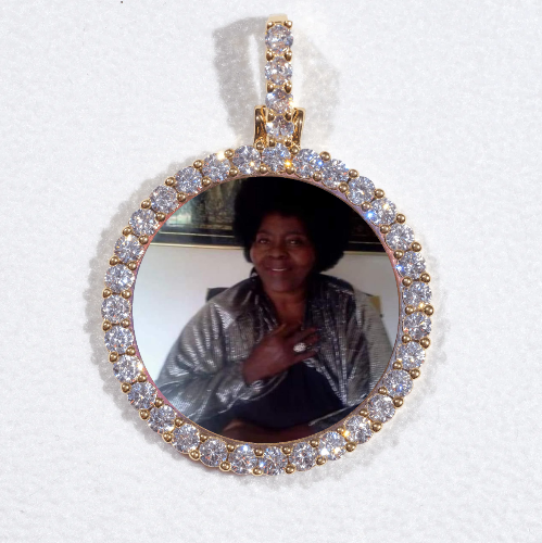 3D CIRCLE CUSTOM PICTURE PENDANT SMALL SIZE