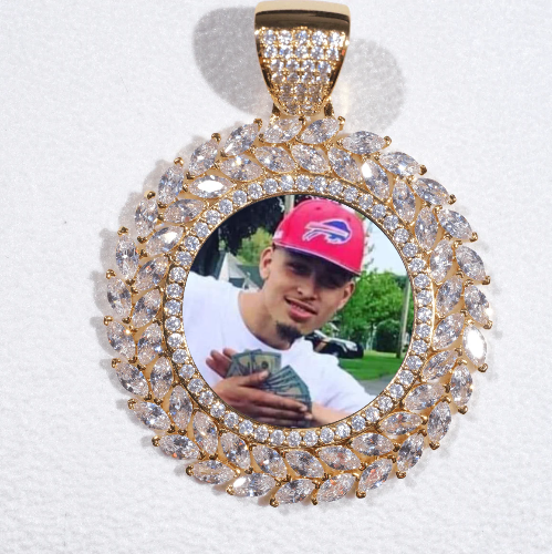 Large 3D Wheat Ear Custom Picture Pendant
