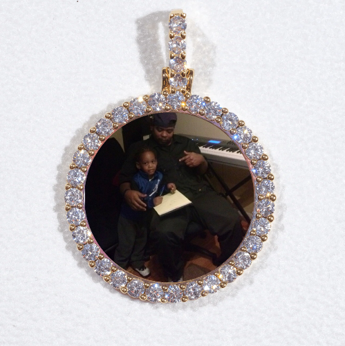 3D CIRCLE CUSTOM PICTURE PENDANT SMALL SIZE