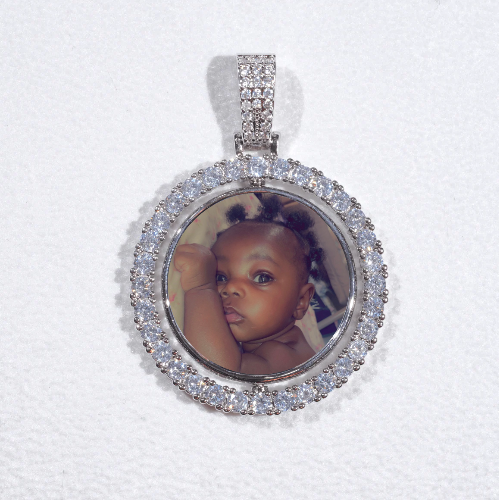 3D Spinning 2-Faced Custom Picture Pendant