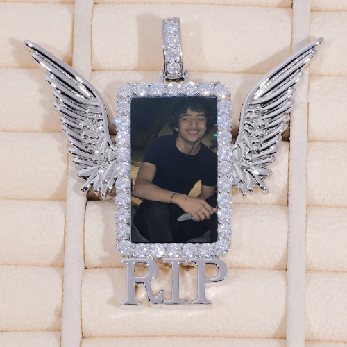 RIP WING 3D CUSTOM PICTURE PENDANT