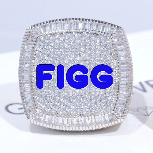 CUSTOM LETTER 3D ICED RING